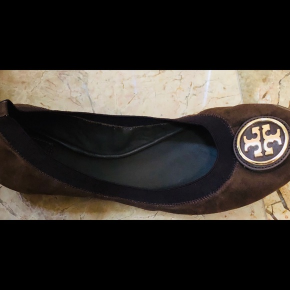 BNIB Tory Burch Caroline Suede Ballet Flats - Picture 7 of 8